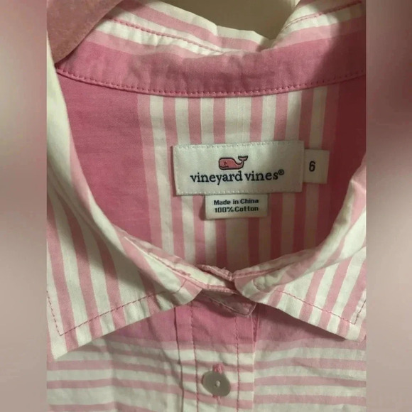Vineyard Vines Top Cove Stripe Poplin Button Down Shirt 6 - Picture 3 of 4